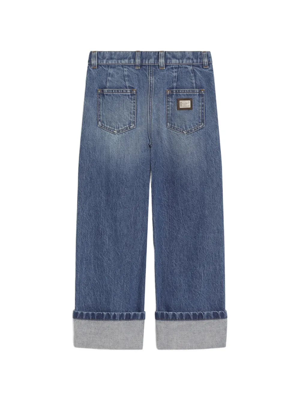 Dolce & Gabbana Kids Spijkerbroek met vijf zakken Blauw