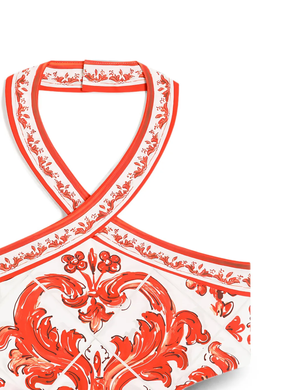Dolce & Gabbana Kids Popeline jumpsuit met Majolica-print Wit