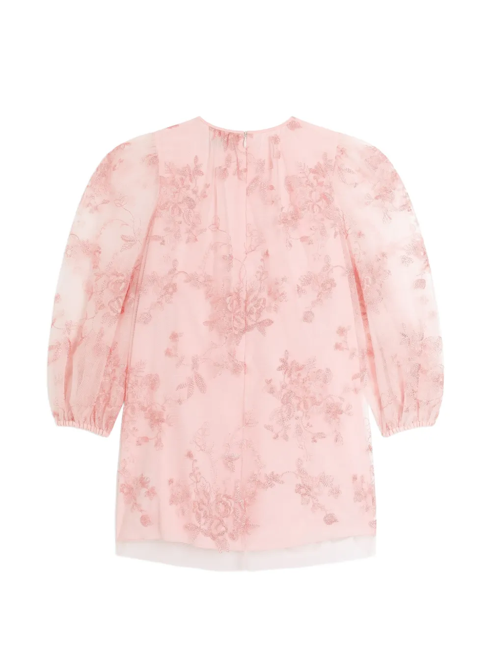 Dolce & Gabbana Kids Tulen jurk met lamé borduurwerk Roze