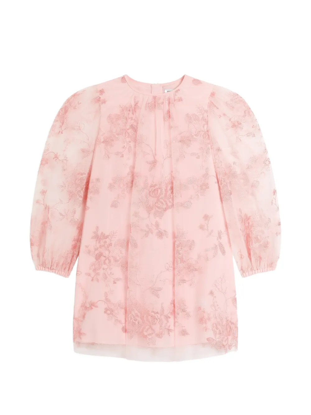 Dolce & Gabbana Kids tulle dress with lamé threads - Rosa