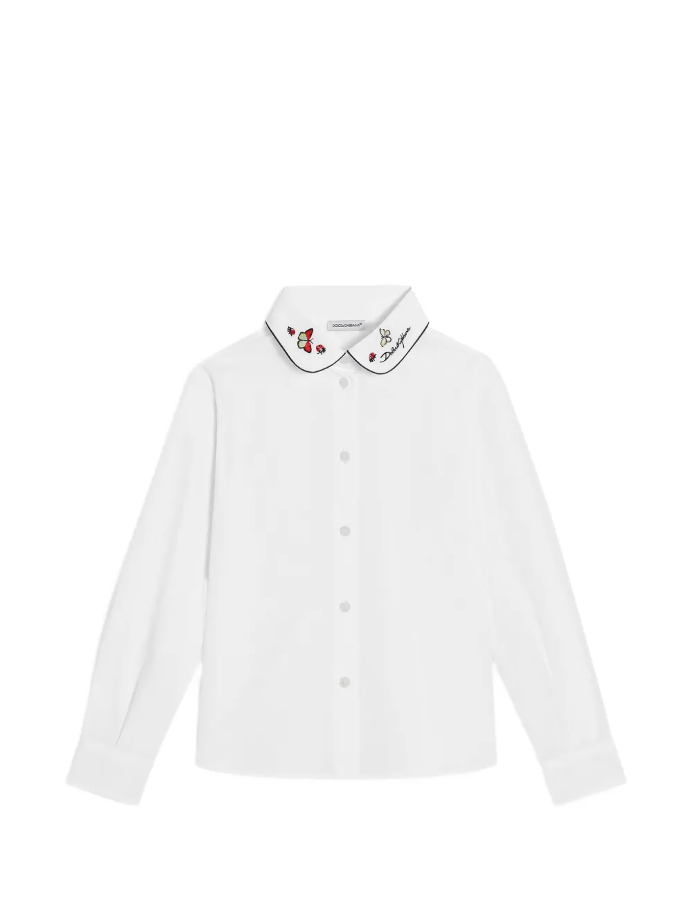 Dolce & Gabbana Kids Hemd aus Popeline - Weiß