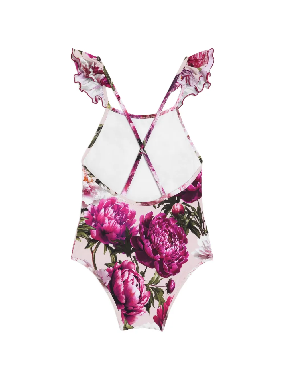 Dolce & Gabbana Kids Badpak met pioen-print Roze