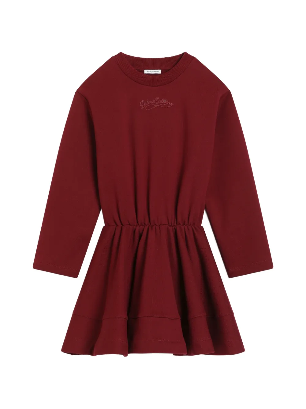Dolce & Gabbana Kids Fleece jurk Rood