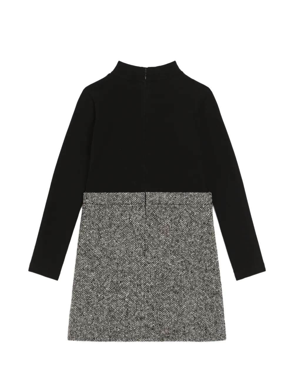 Dolce & Gabbana Kids Jurk van gemengd materiaal Zwart