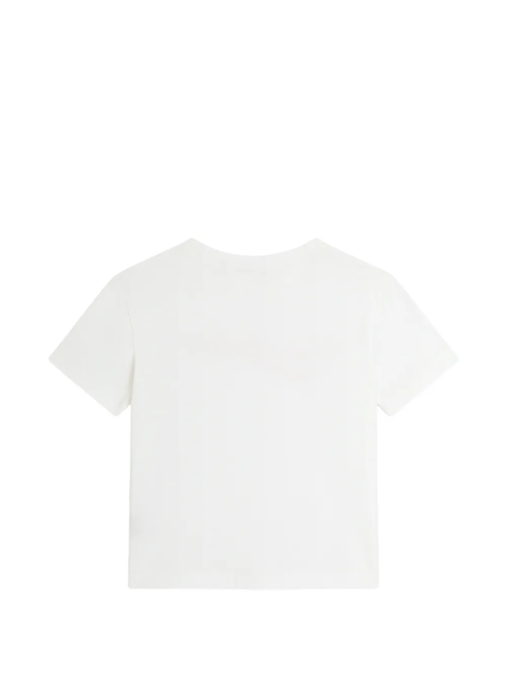 Dolce & Gabbana Kids Jersey T-shirt met logo Wit