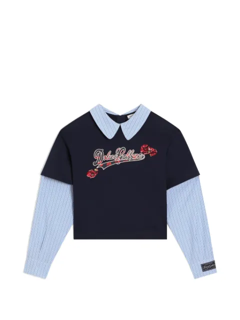Dolce & Gabbana Kids jersey T-shirt with logo