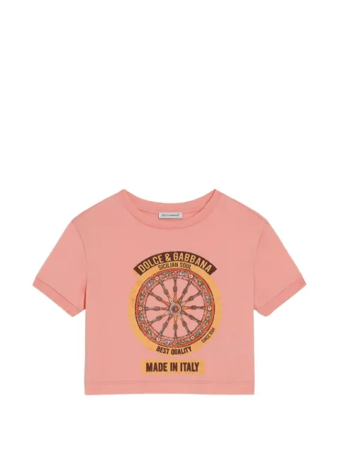 Dolce & Gabbana Kids jersey T-shirt with print