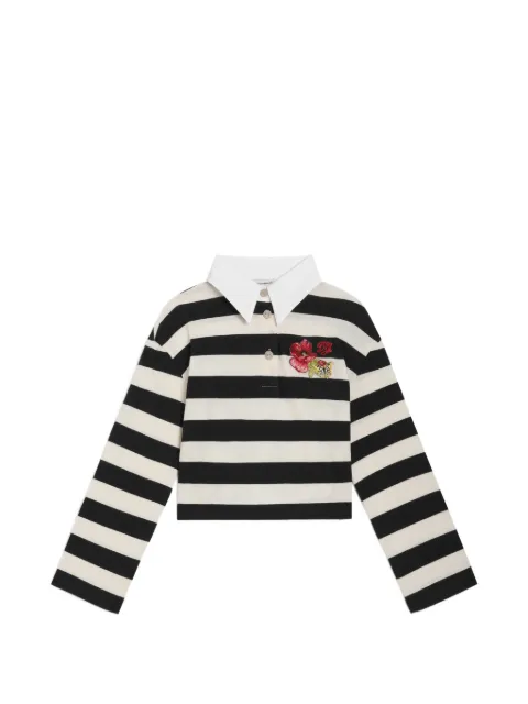Dolce & Gabbana Kids polo shirt in striped jersey