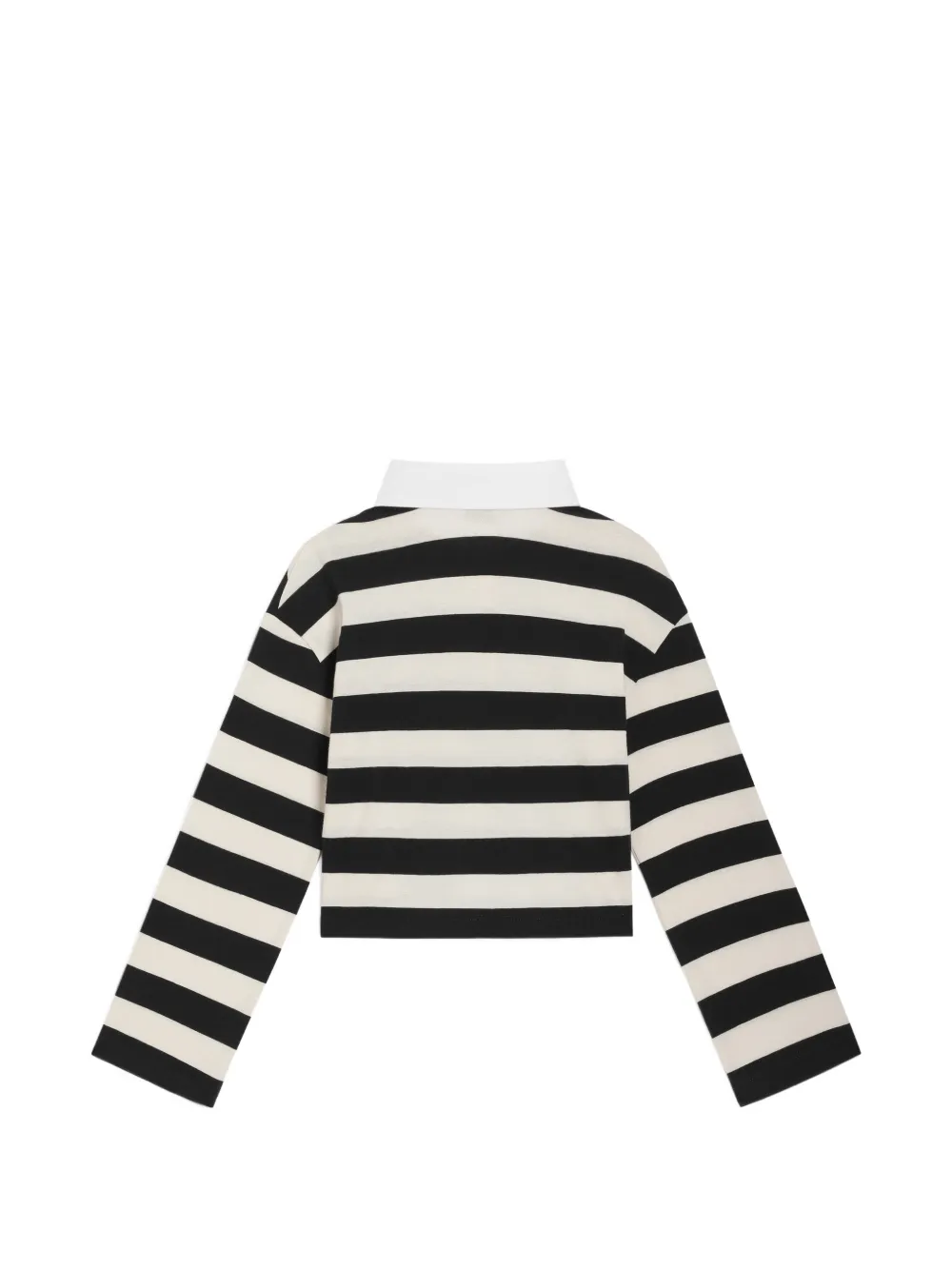 Dolce & Gabbana Kids Poloshirt van gestreept jersey Zwart