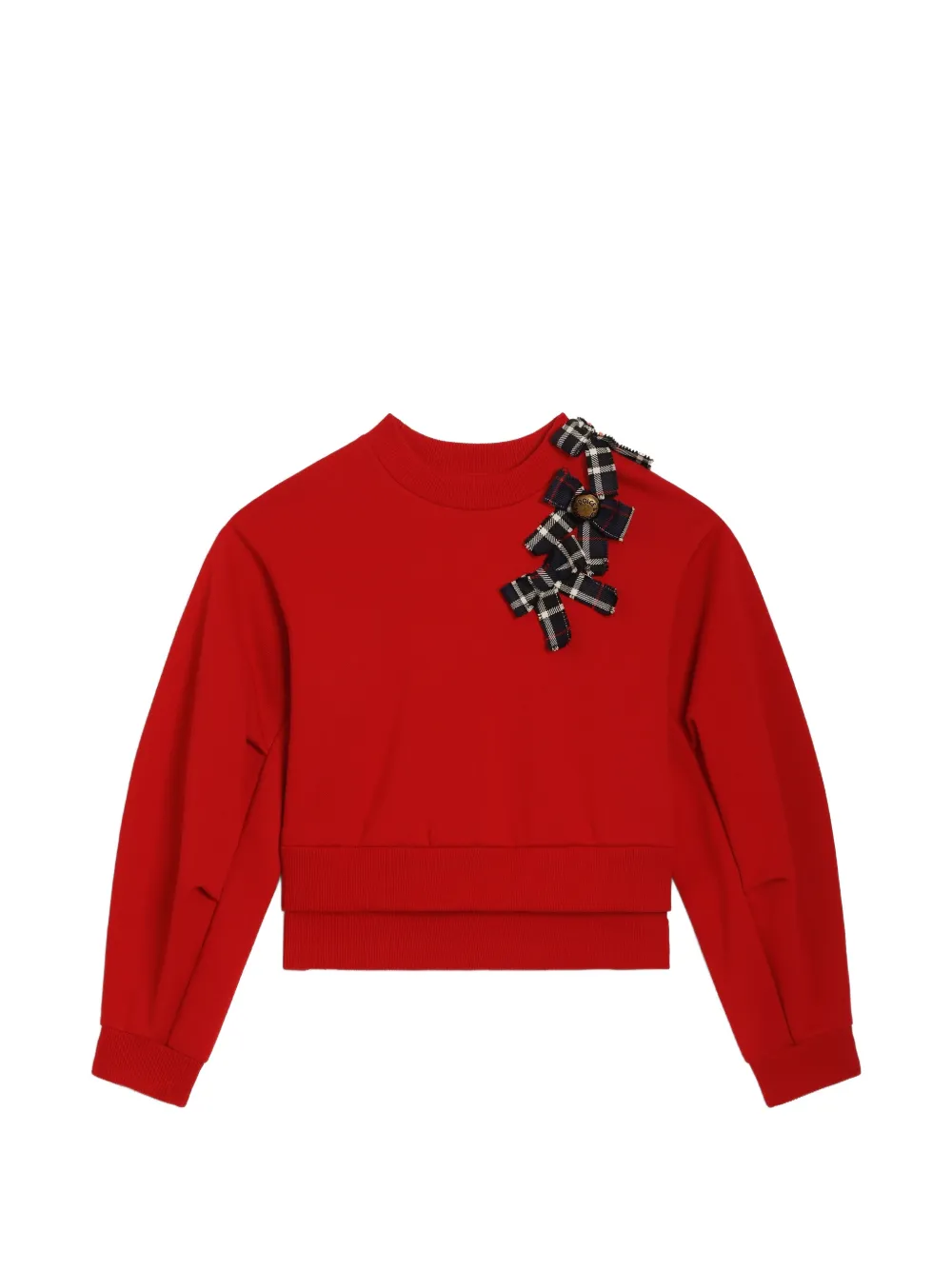 Dolce & Gabbana Kids Sweatshirt mit Schleifen - Rot