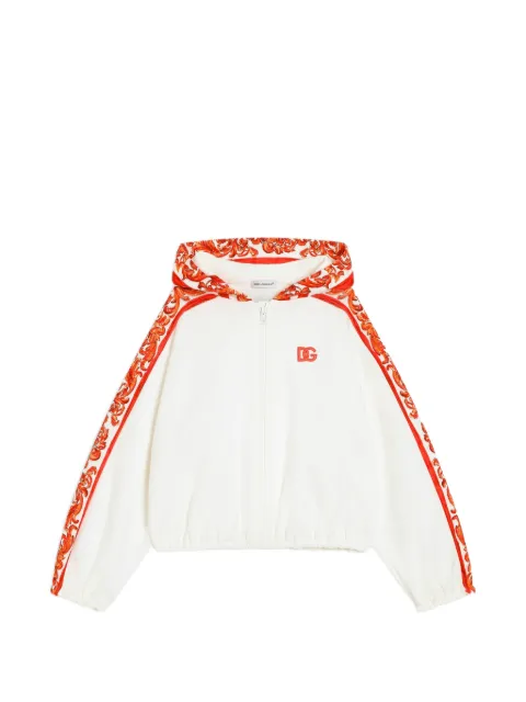 Dolce & Gabbana Kids Majolica-print hoodie