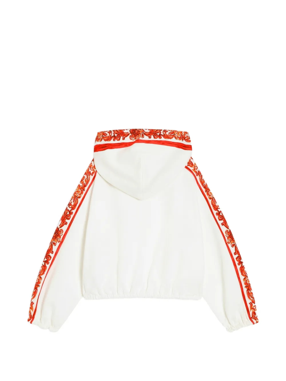 Dolce & Gabbana Kids Hoodie met Majolica-print Wit