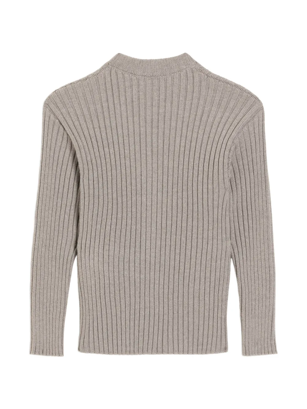 Dolce & Gabbana Kids Ribgebreid vest van scheerwol Grijs