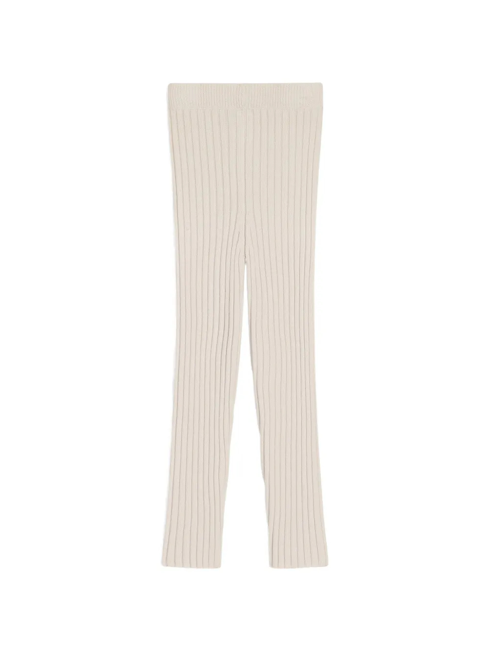 Dolce & Gabbana Kids rib knit virgin wool leggings - Bianco