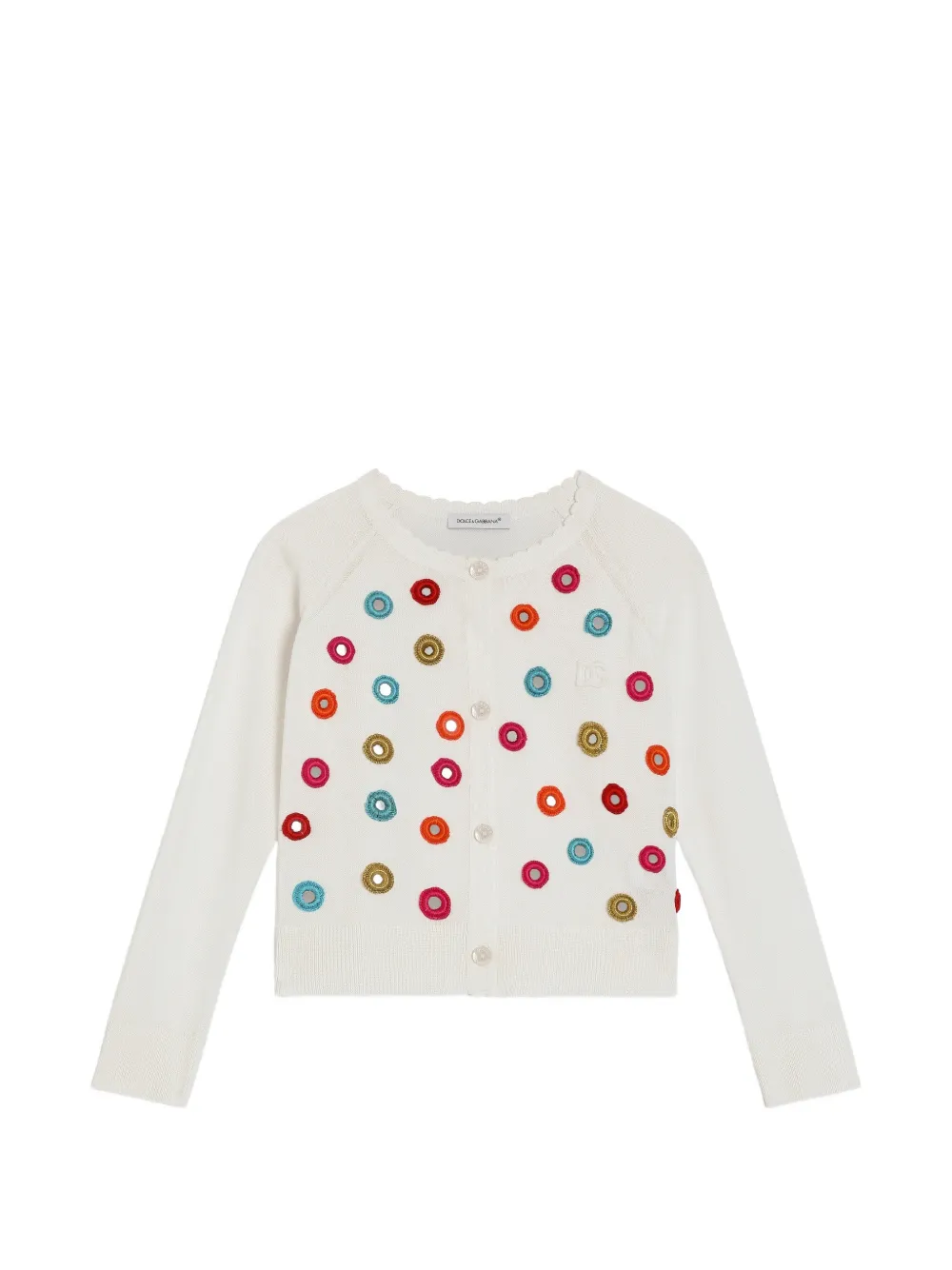 Dolce & Gabbana Kids Cardigan in maglia - Bianco
