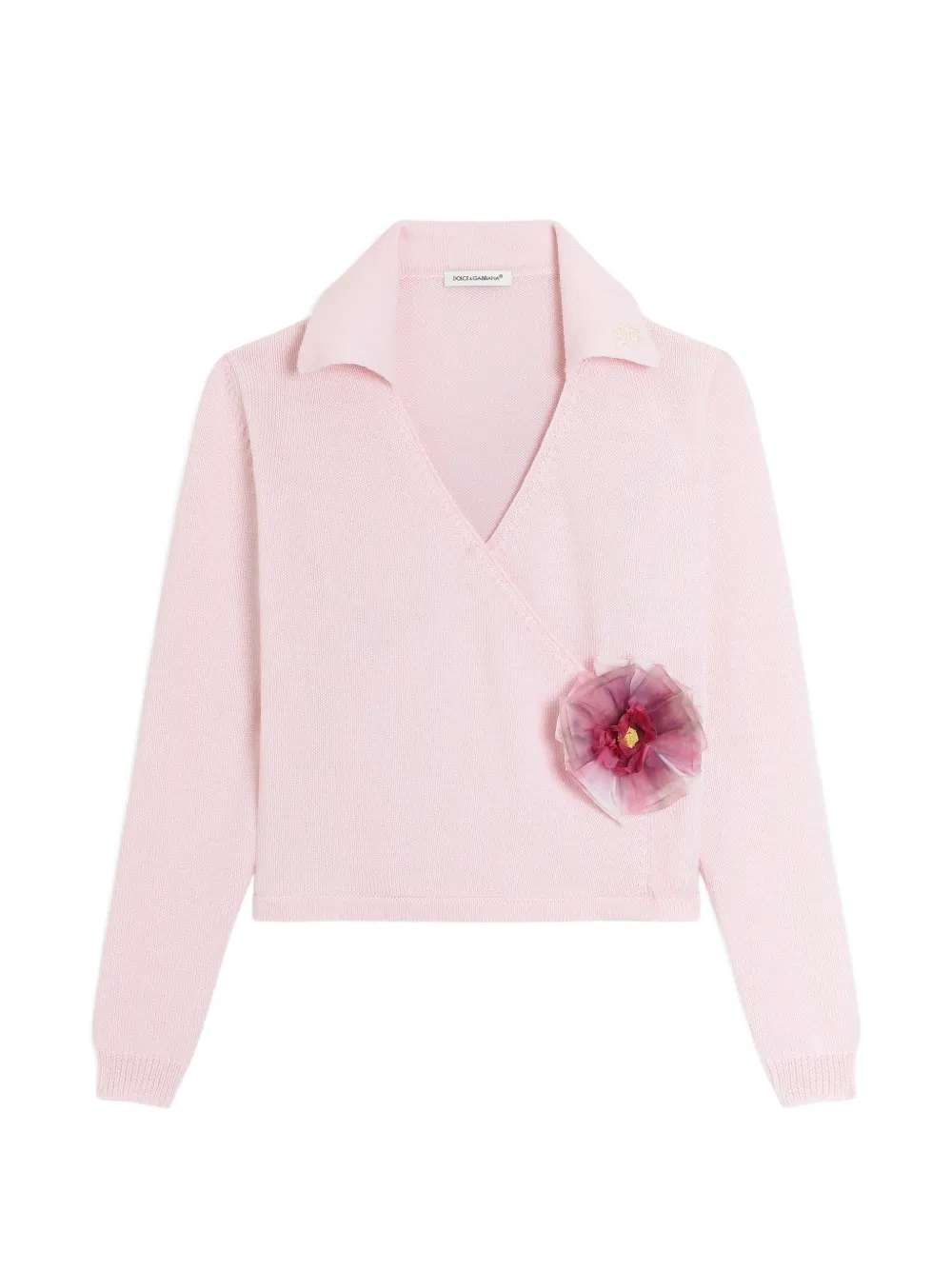 Dolce & Gabbana Kids Wollen vest Roze