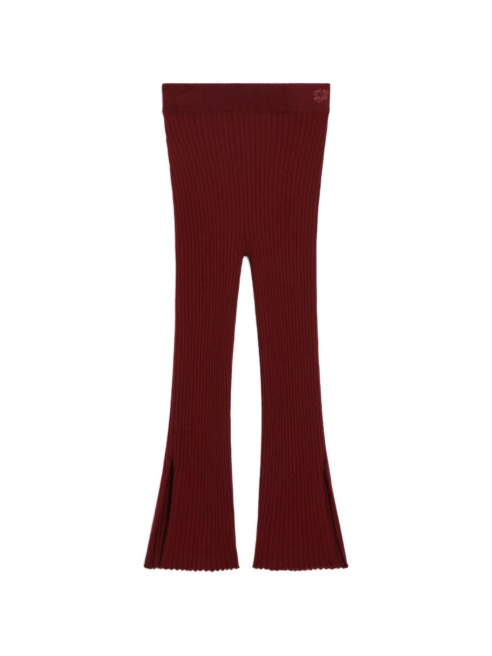 Dolce & Gabbana Kids Ribgebreide broek Rood
