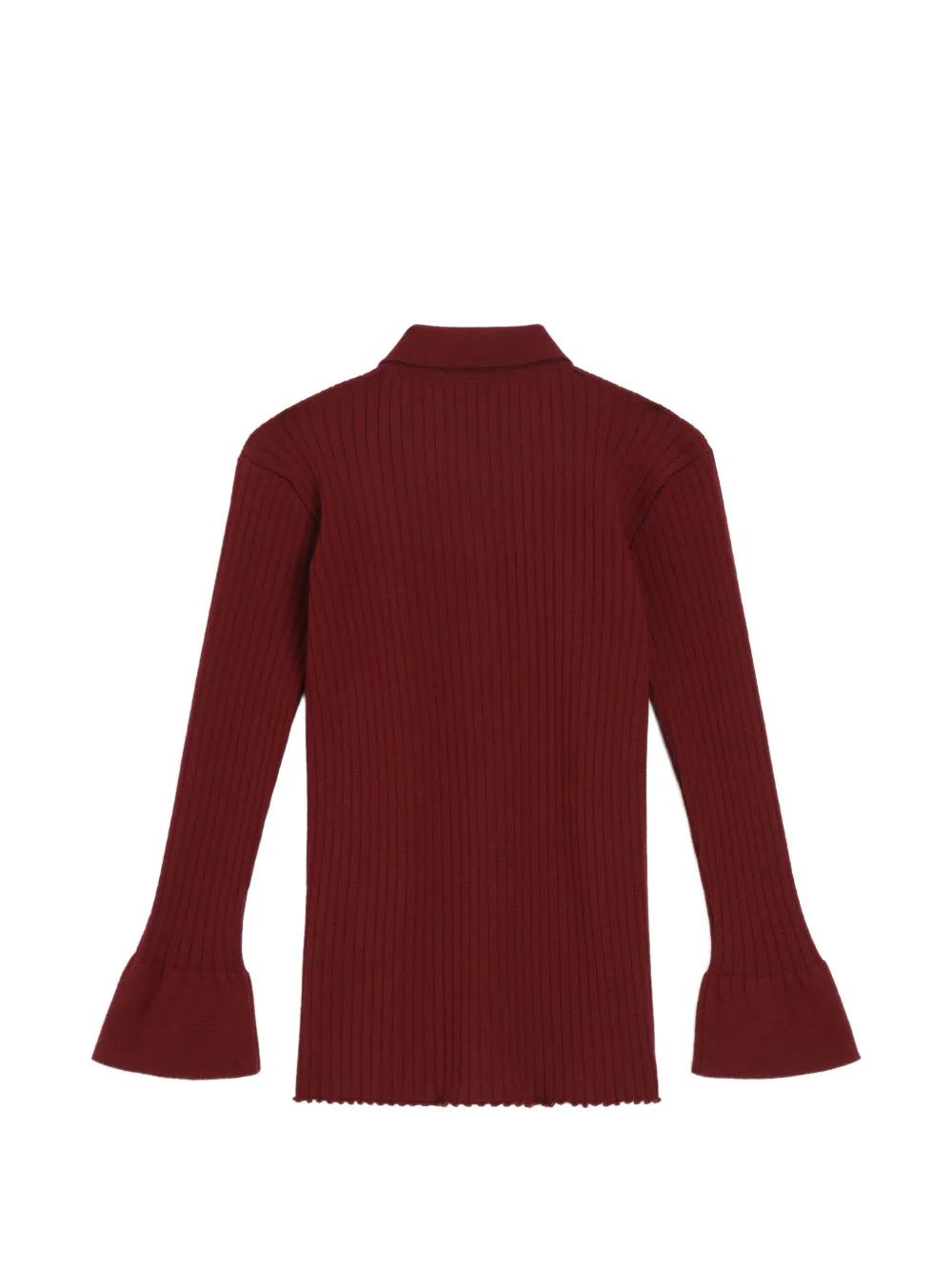 Dolce & Gabbana Kids Ribgebreid poloshirt Rood