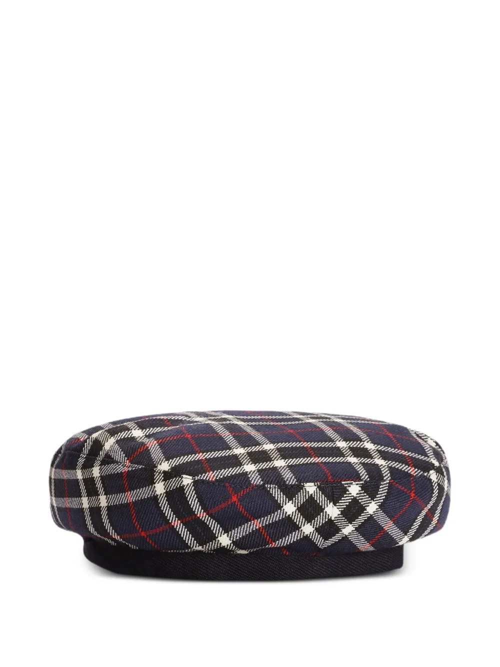 Dolce & Gabbana Kids Baret met tartan-ruit en applicaties Blauw