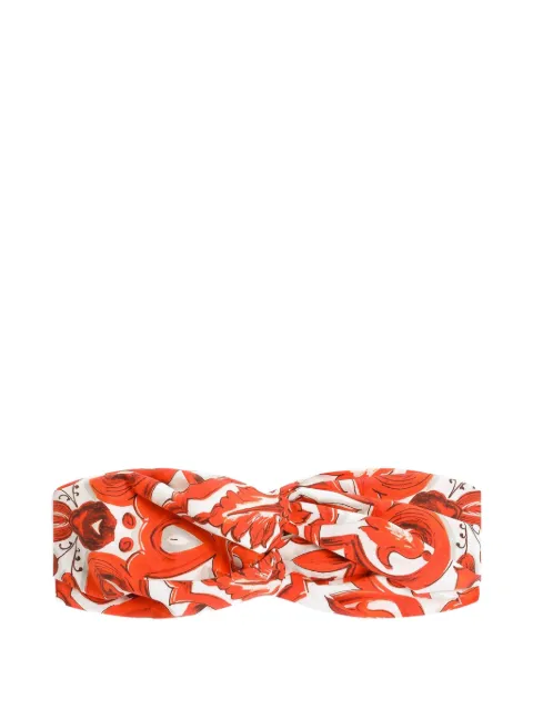 Dolce & Gabbana Kids Majolica-print poplin headband