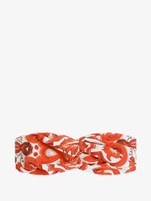 Dolce & Gabbana Kids  Popeline haarband met Majolica-print