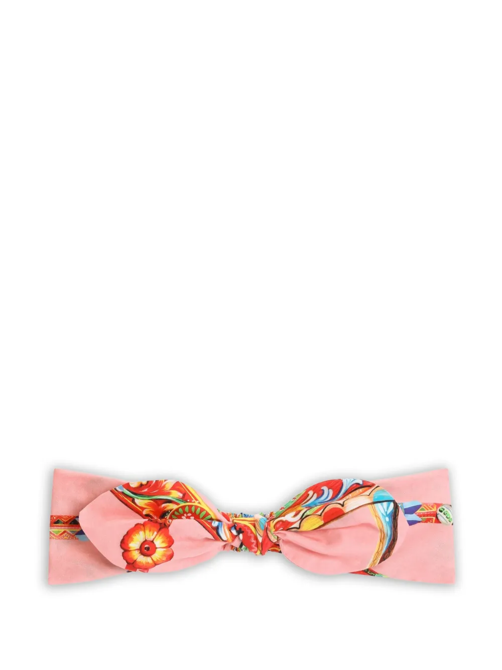 Dolce & Gabbana Kids Haarreif mit Carretto-Print - Rosa