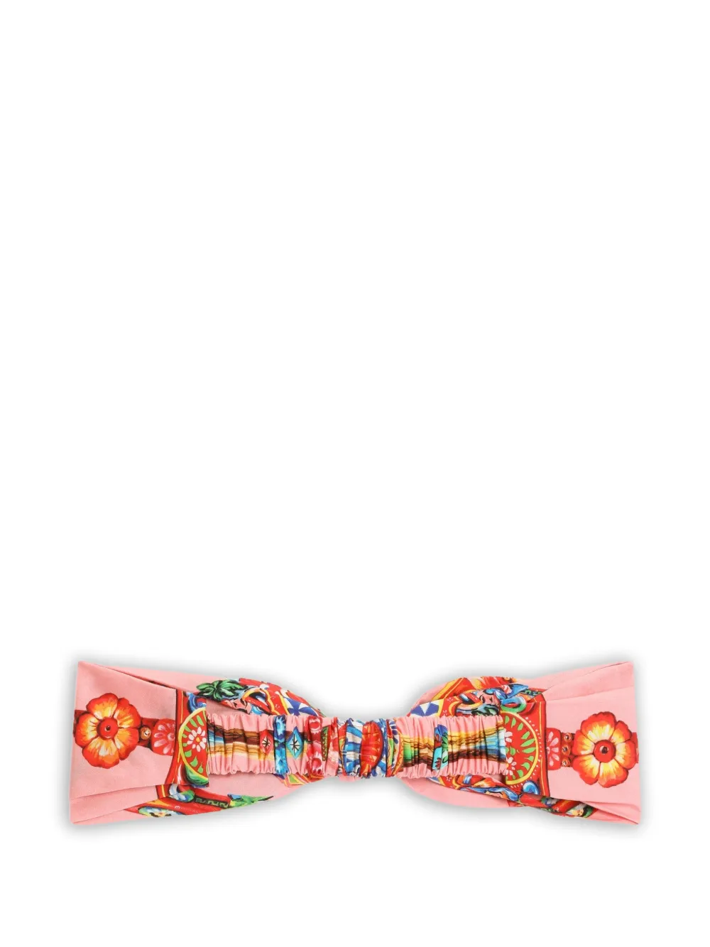 Dolce & Gabbana Kids Popeline haarband met print Roze