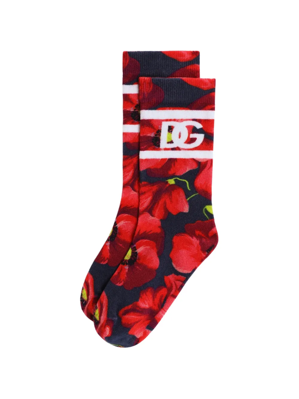 Dolce & Gabbana Kids Calzini con stampa - Nero