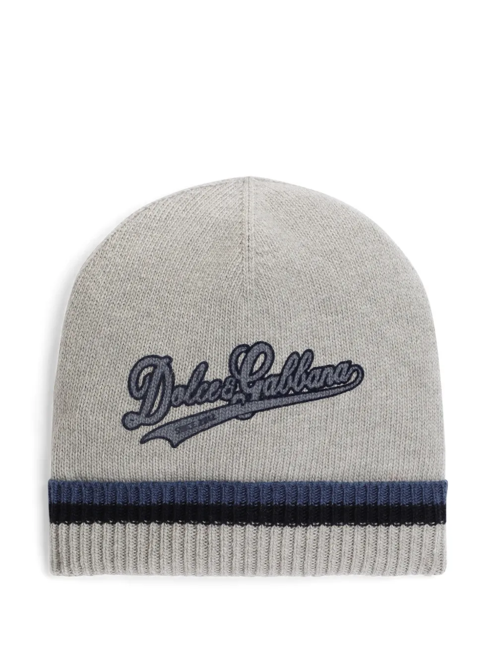Dolce & Gabbana Kids Cappello con logo - Grigio