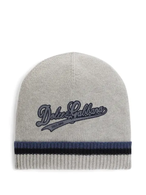 Dolce & Gabbana Kids knit hat with logo