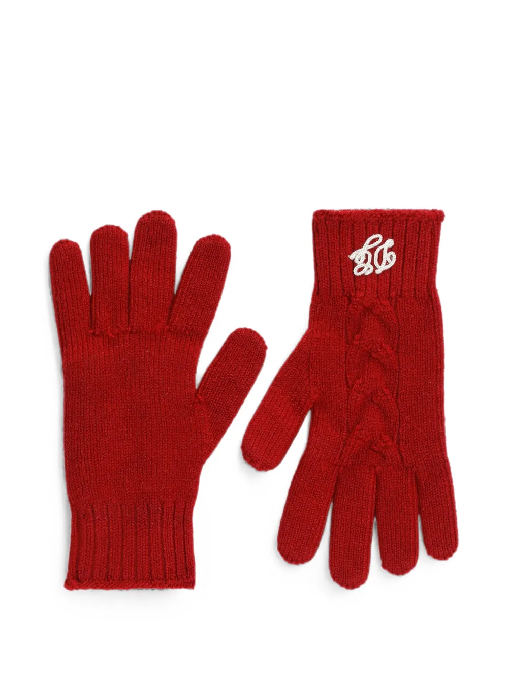 Dolce & Gabbana Kids Gestrickte Handschuhe - Rot
