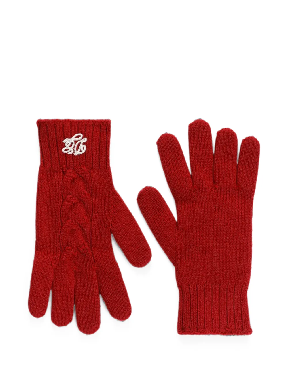 Dolce & Gabbana Kids Gebreide handschoenen Rood