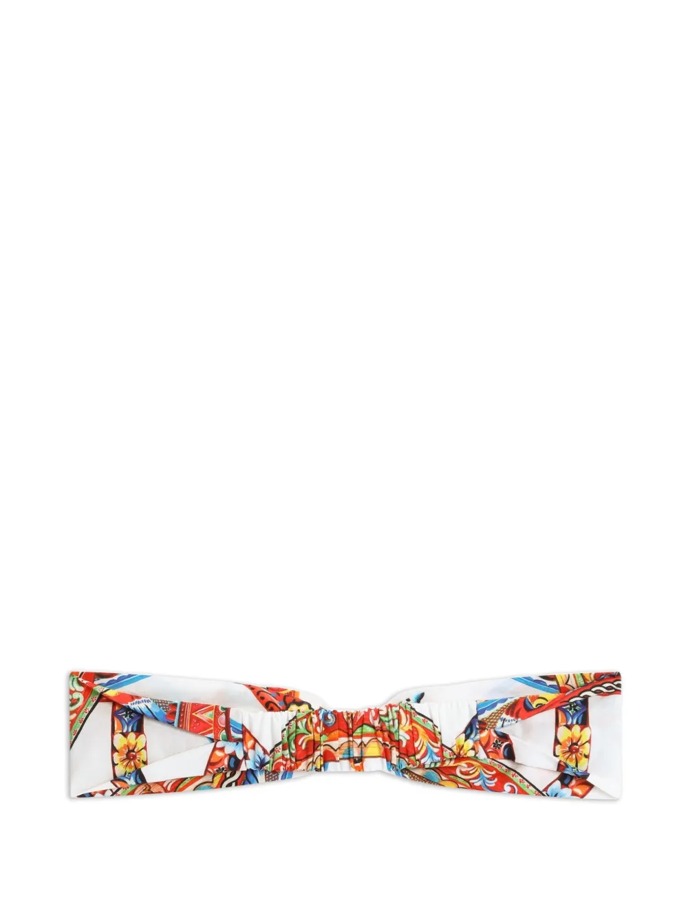 Dolce & Gabbana Kids Popeline haarband met print Wit