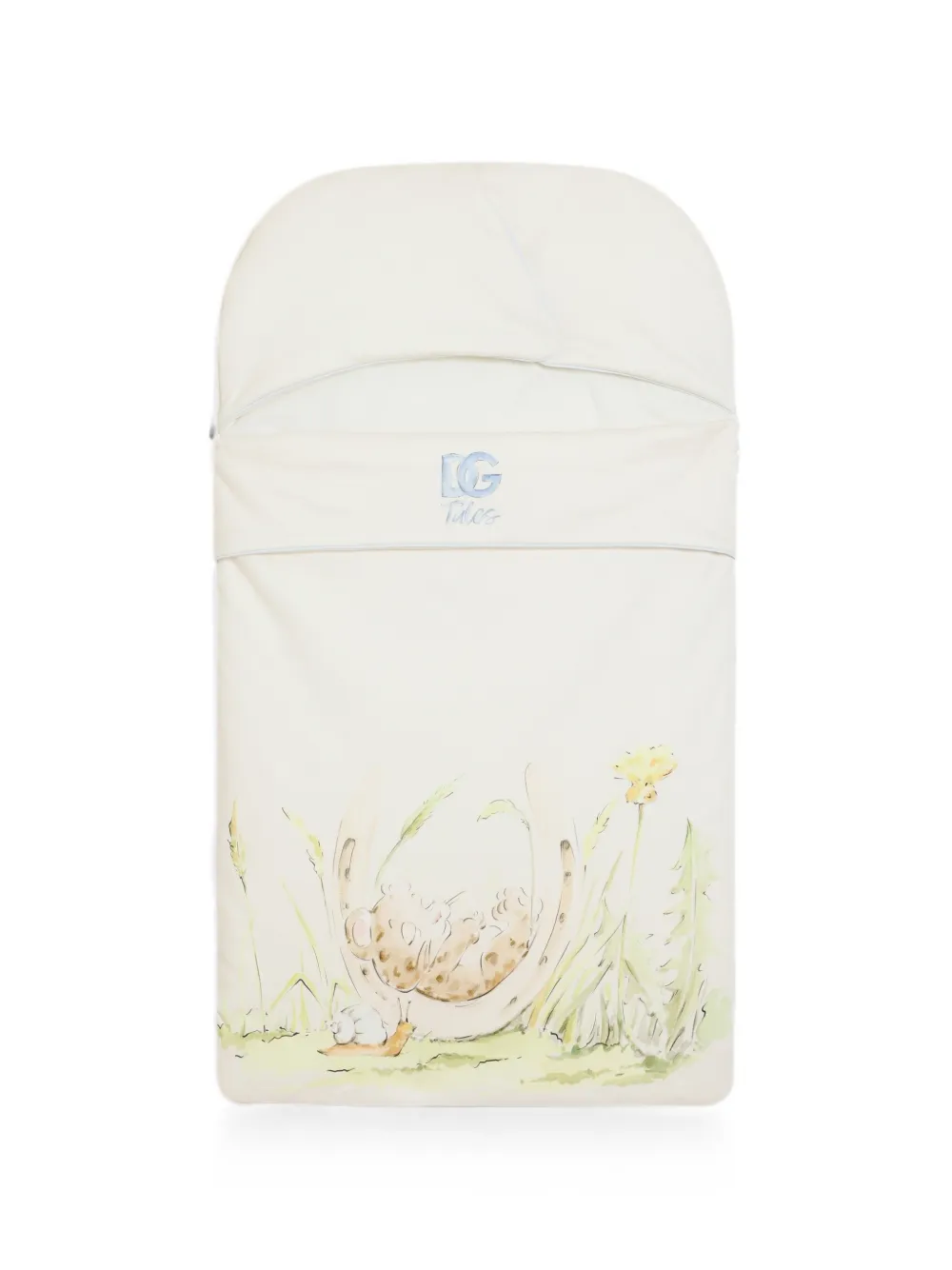 Dolce & Gabbana Kids Sacco nanna in maglia interlock - Toni neutri