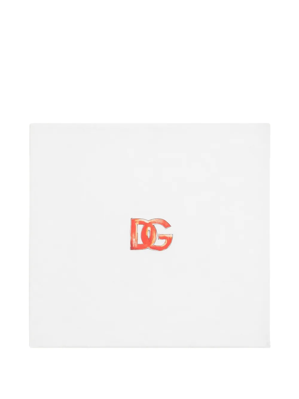  Dolce & Gabbana Kids Couverture En Coton Imprimé Majolica - Blanc 