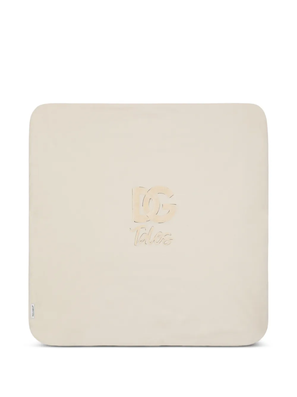 Dolce & Gabbana Kids Interlock deken Beige