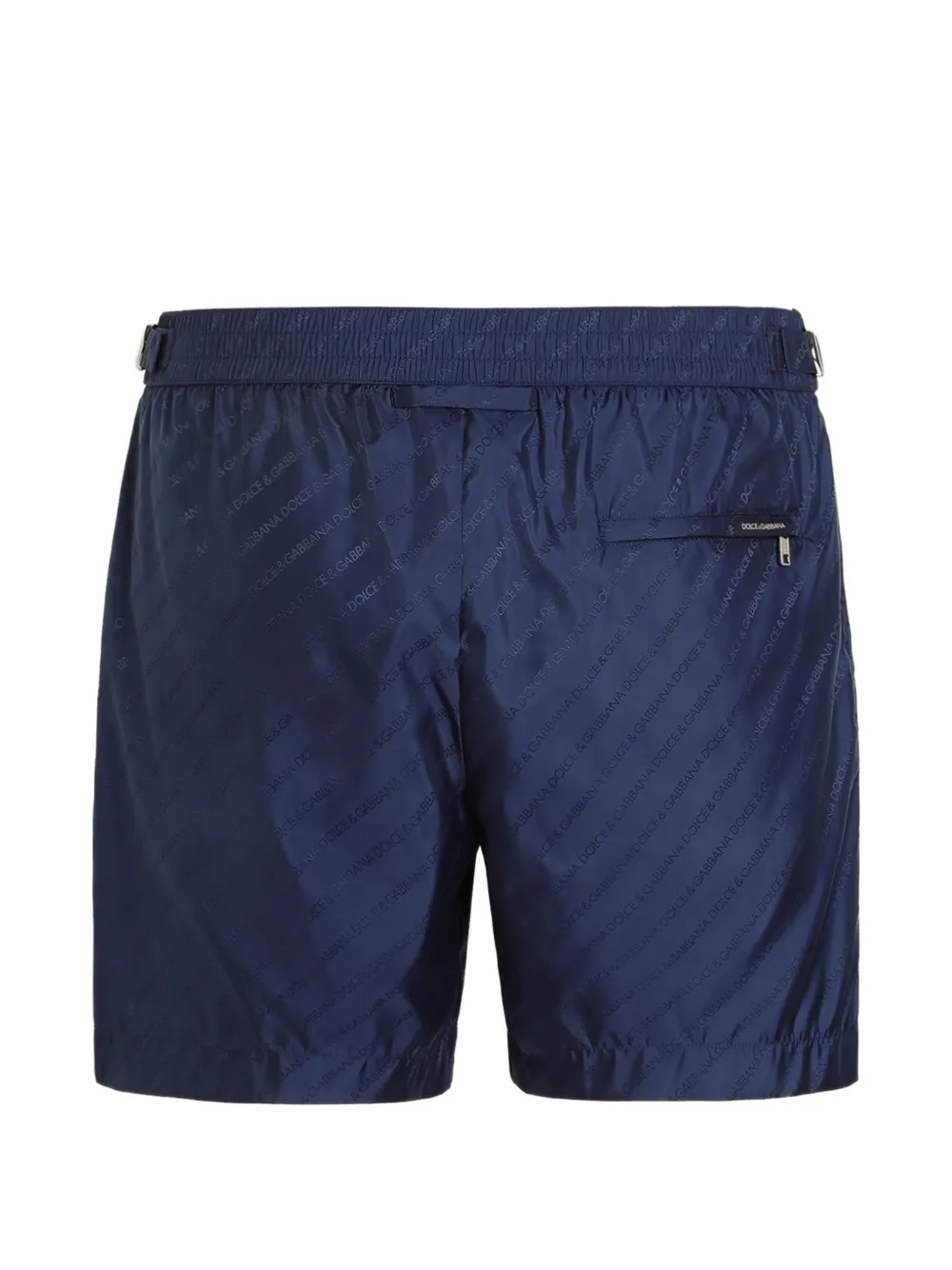 Dolce & Gabbana Zwembroek met jacquard en logo Blauw