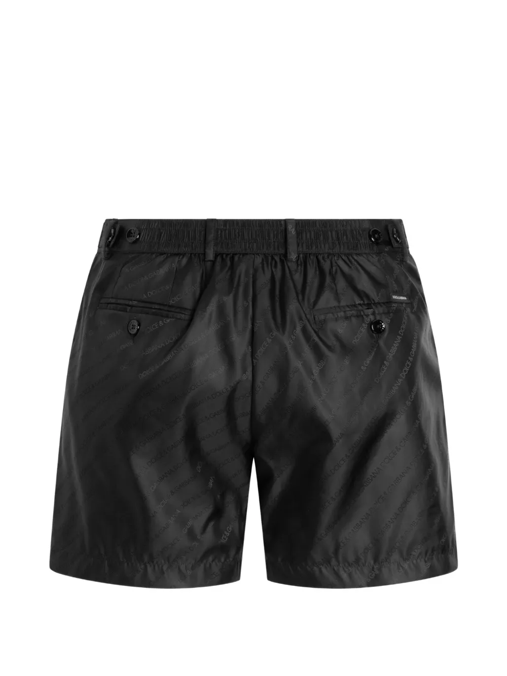Dolce & Gabbana Zwembroek met jacquard en logo Zwart