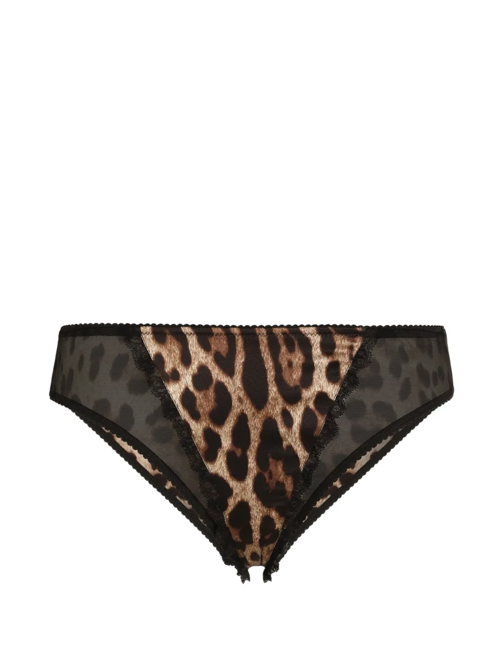 Dolce & Gabbana Slip in raso con stampa - Toni neutri