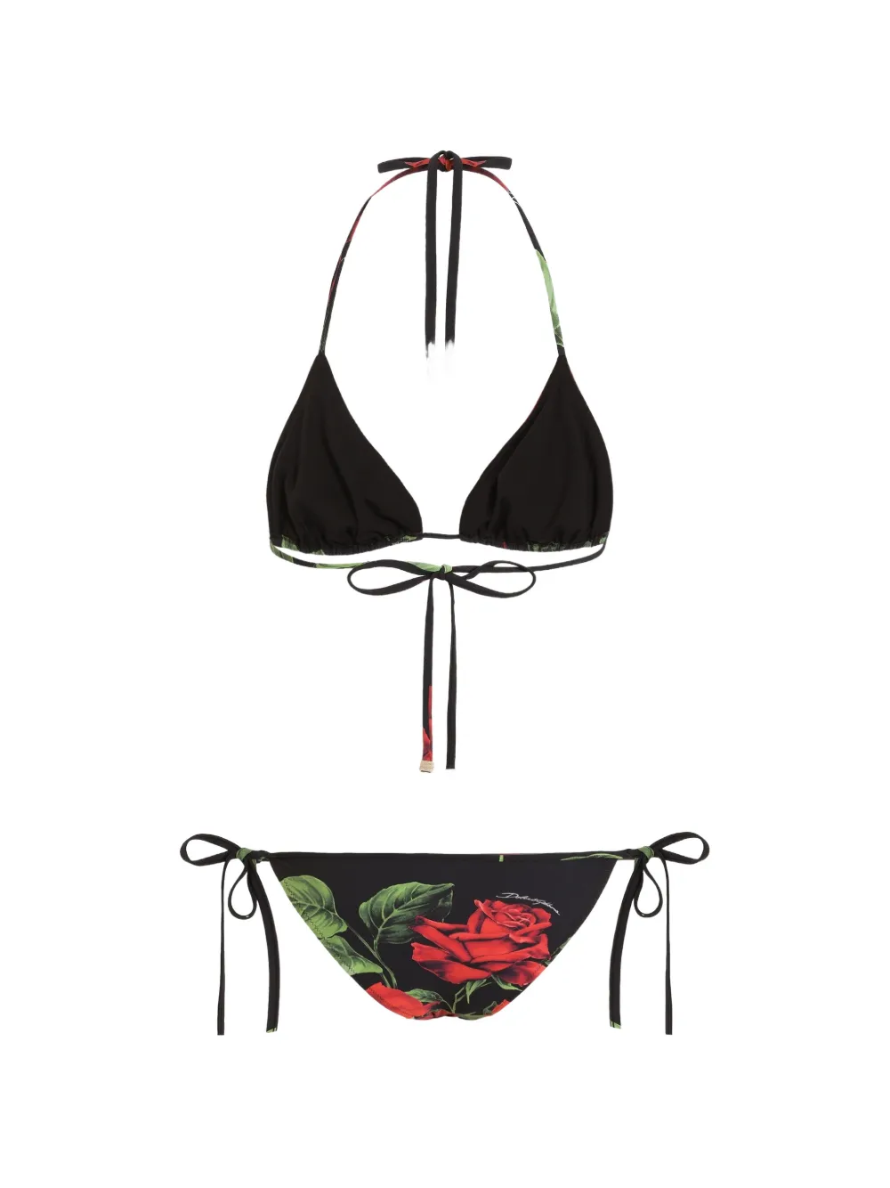 Dolce & Gabbana Bikini met kettingprint Zwart