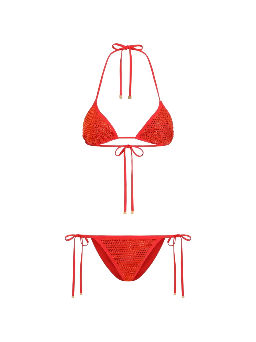 Dolce & Gabbana Bikini Sliding a triangolo - Arancione