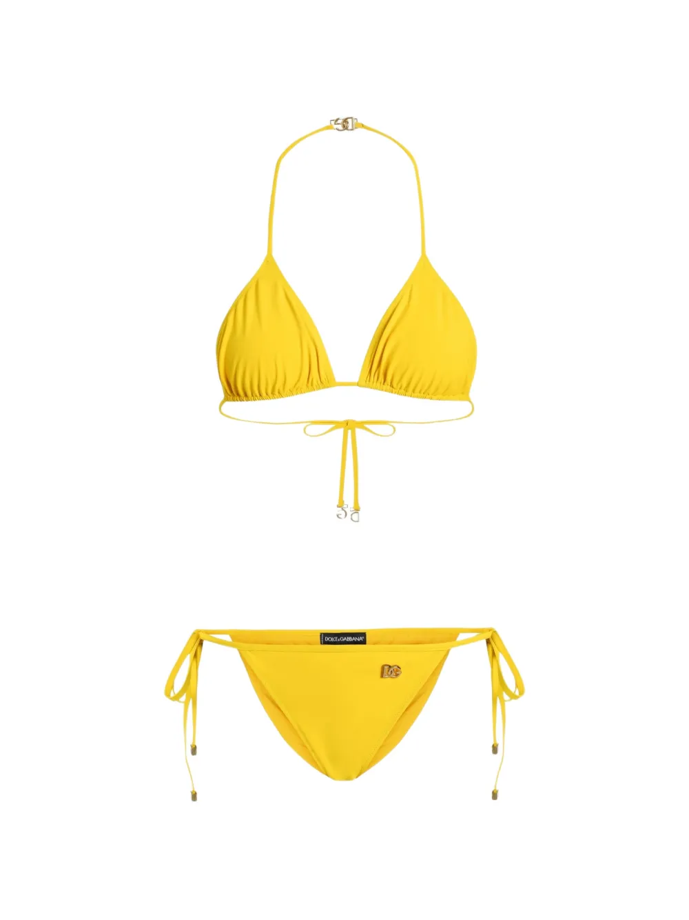 Dolce & Gabbana Bikini a triangolo - Giallo