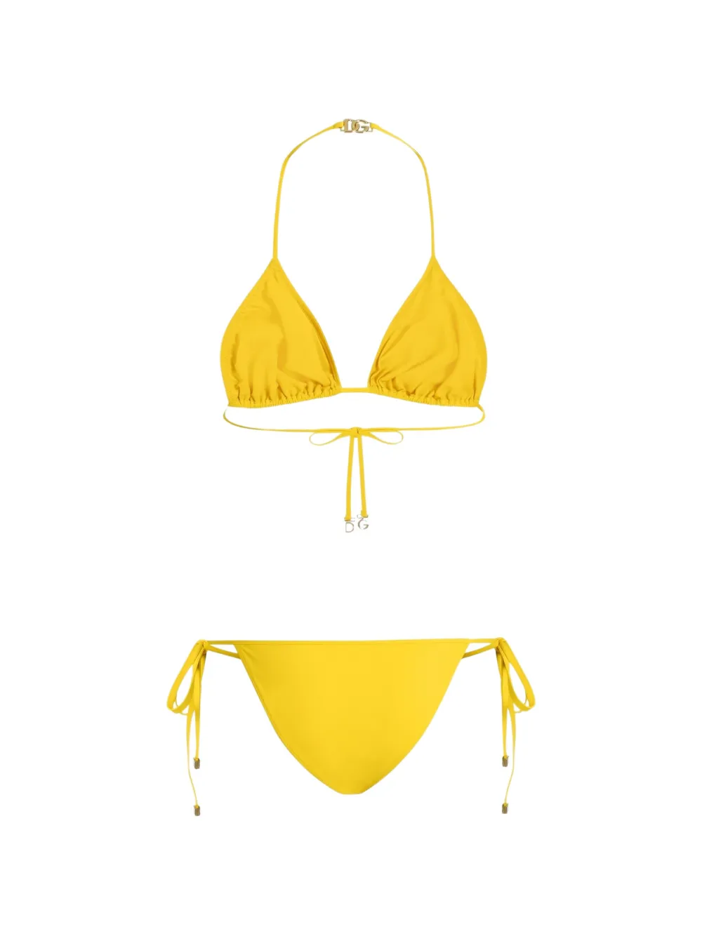 Dolce & Gabbana Triangle bikini Geel