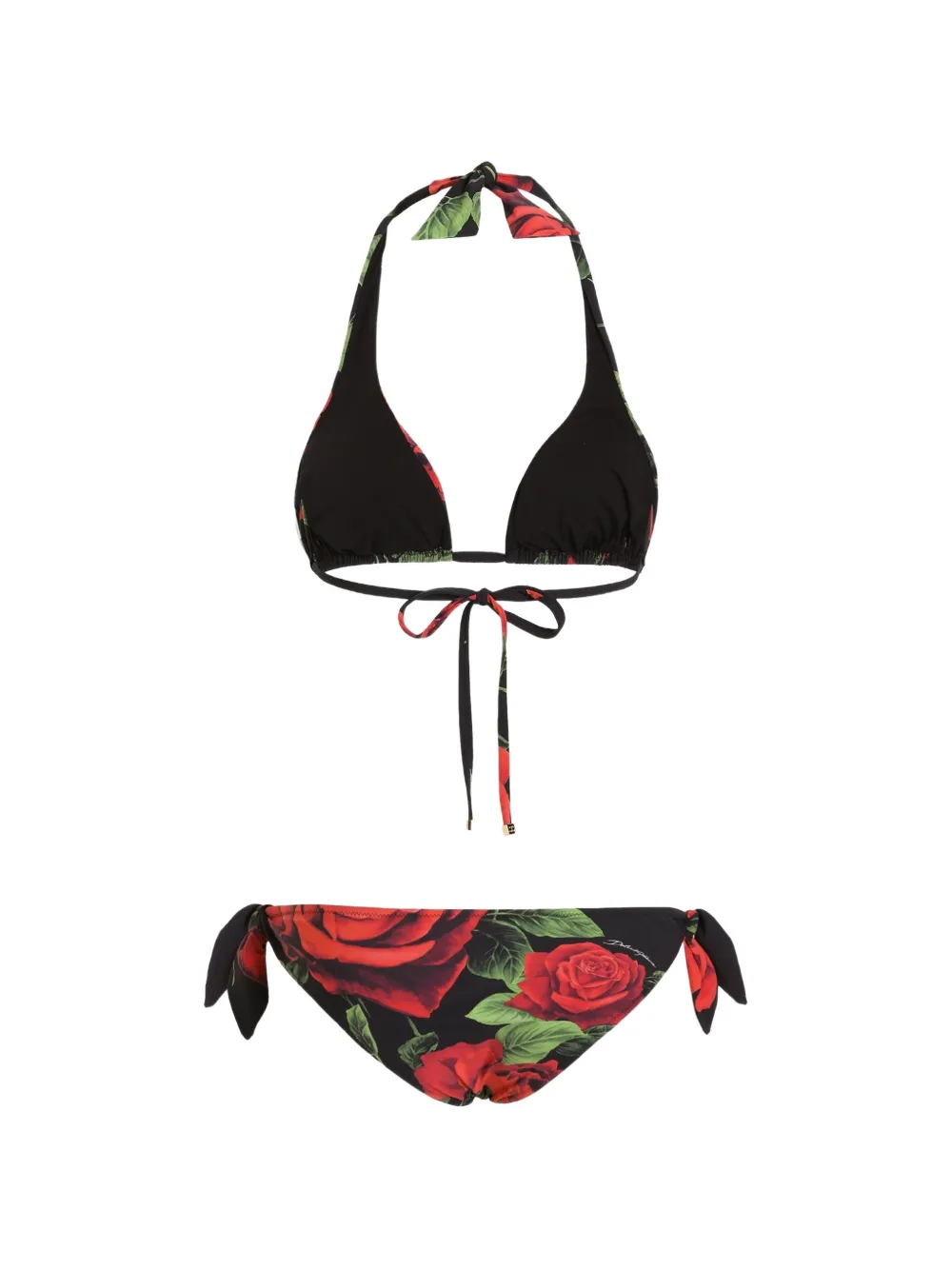 Dolce & Gabbana Bikini met kettingprint Zwart