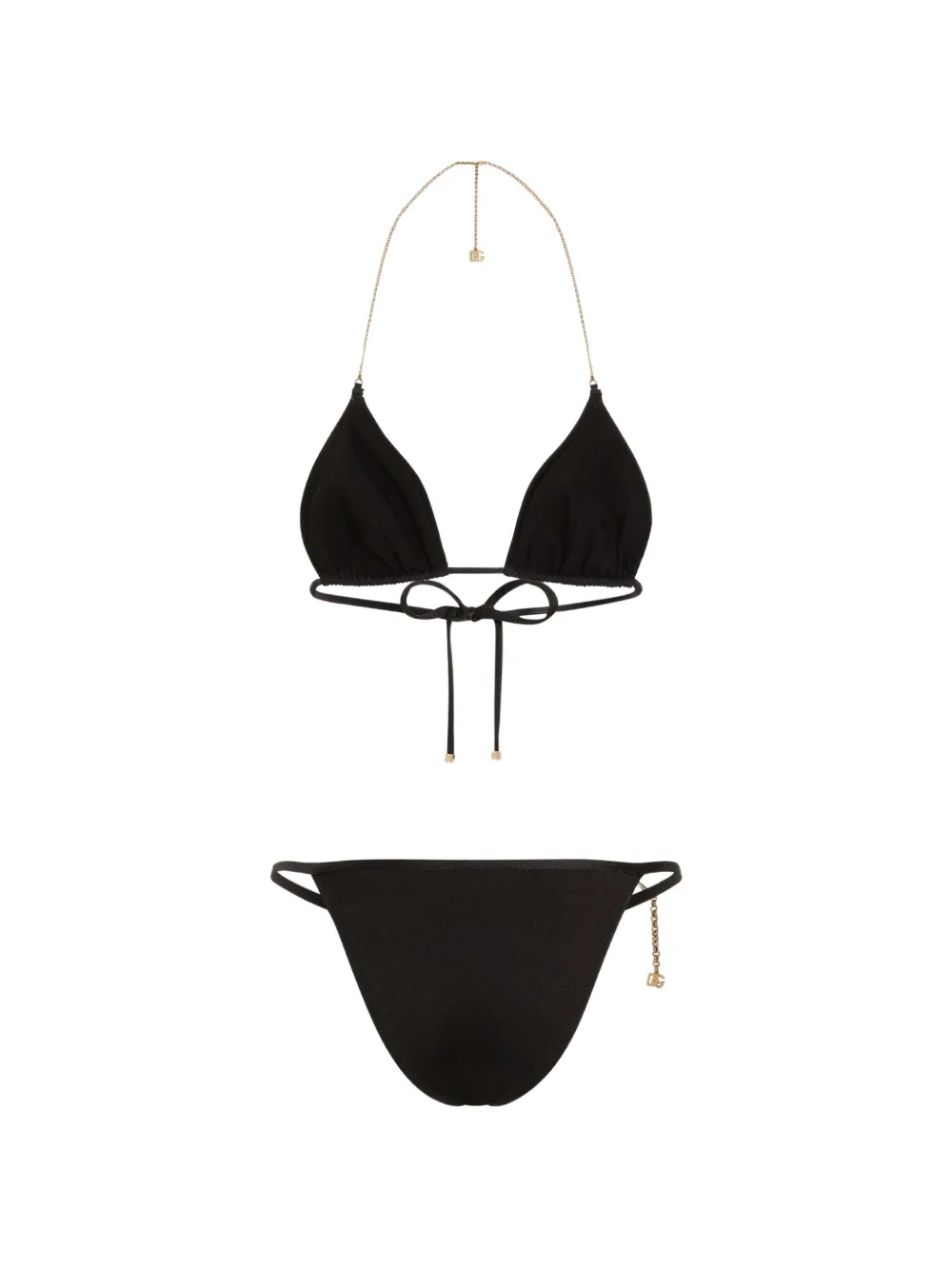Dolce & Gabbana Triangle bikini Zwart