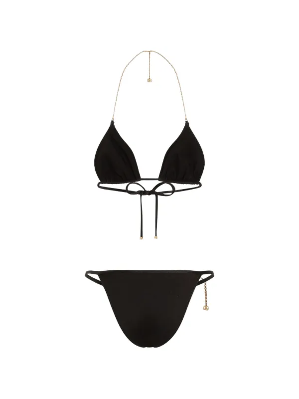 ドルチェ&ガッバーナ トライアングルビキニ 三角ビキニ レディース水着 ブラック Dolce & Gabbana Triangle ビキニ | ブラック | FARFETCH JP