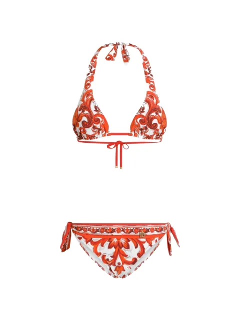 Dolce & Gabbana majolica-print bikini