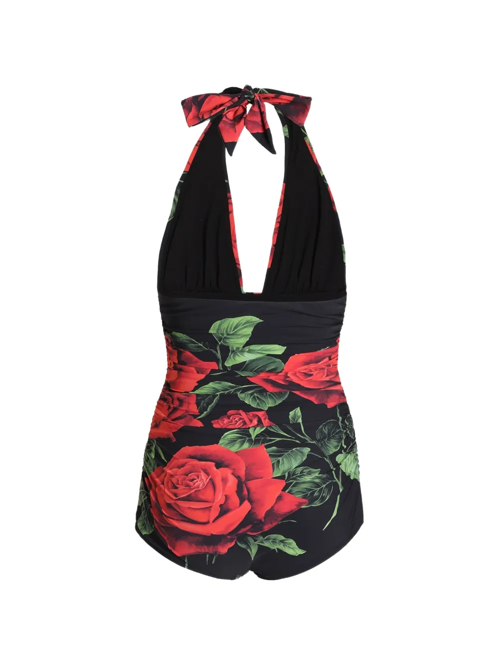 Dolce & Gabbana Badpak met roosprint Zwart