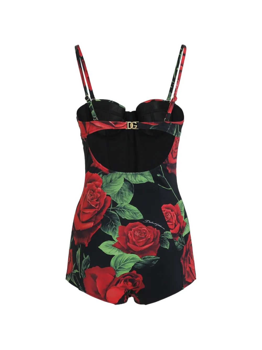 Dolce & Gabbana Balconette badpak met roosprint Rood