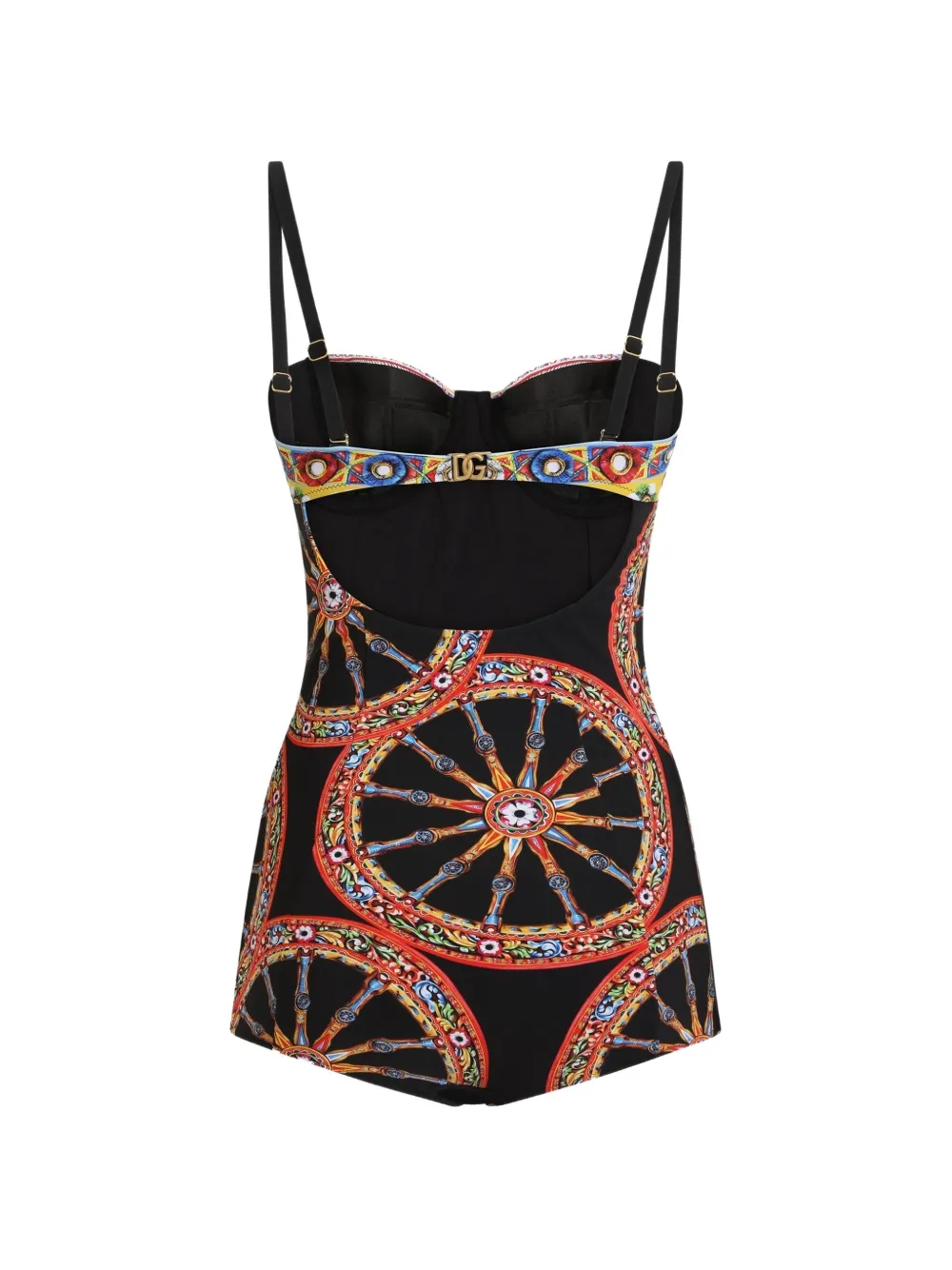 Dolce & Gabbana Badpak met Carretto-print Zwart